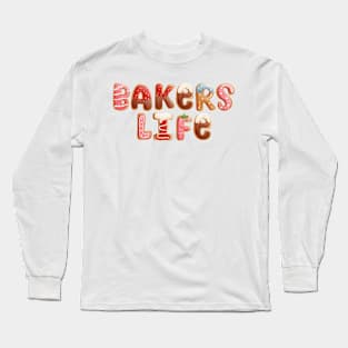 Bakers Life Cookie Art Long Sleeve T-Shirt